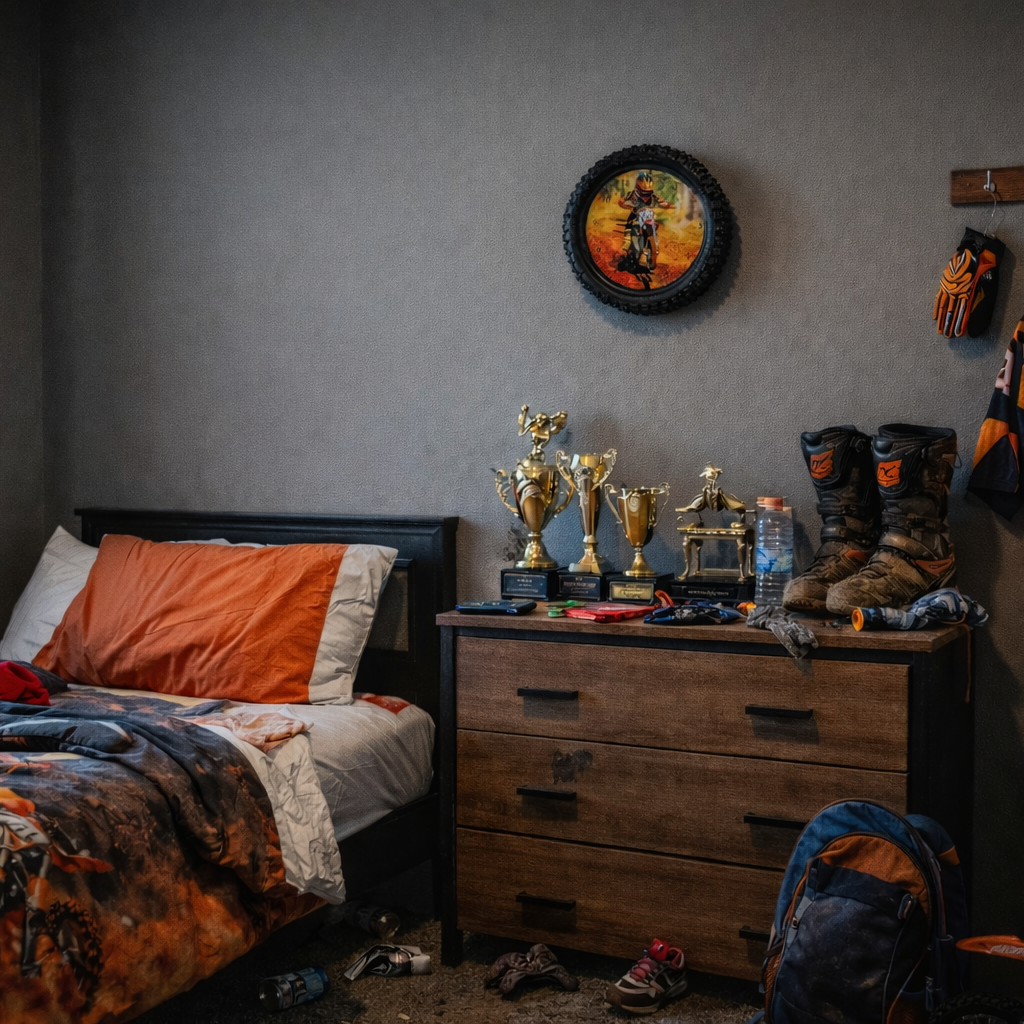 FRONT MX Recycled Tyre Print – Slim Track