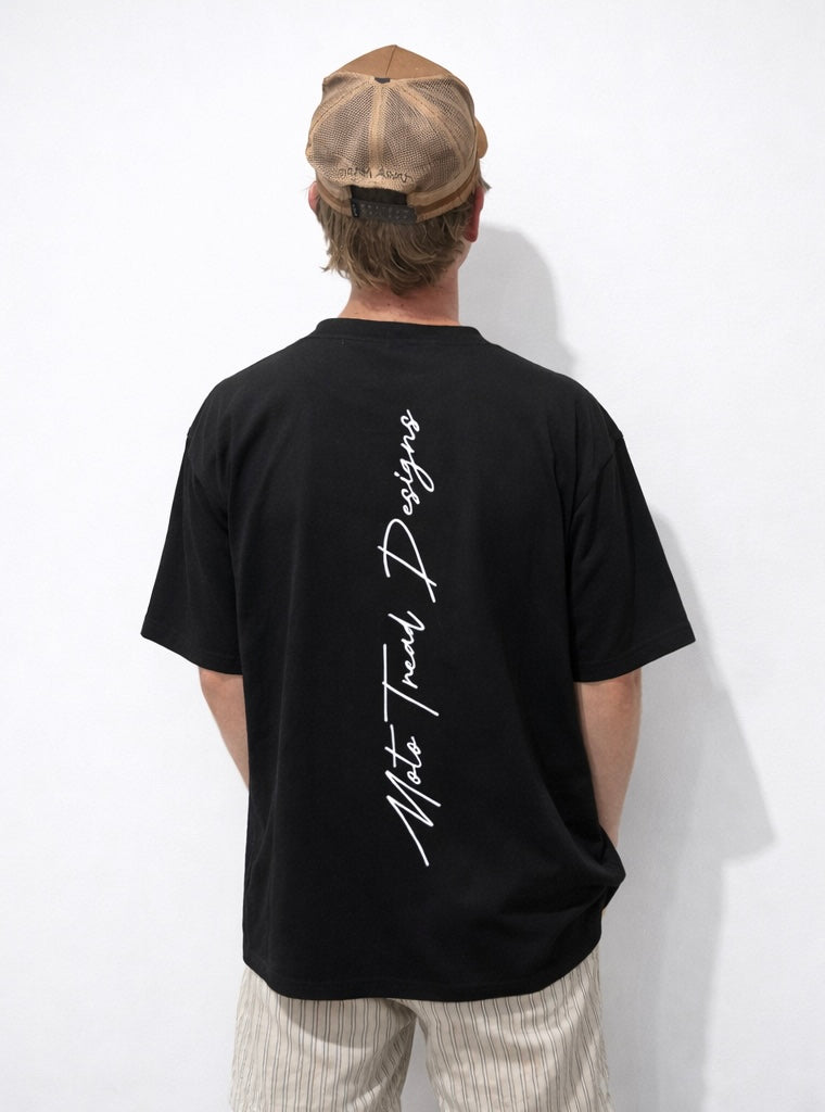 Moto Tread Designs Est. 2024 Text T