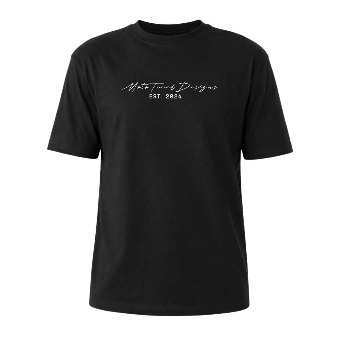 Moto Tread Designs Est. 2024 Text T