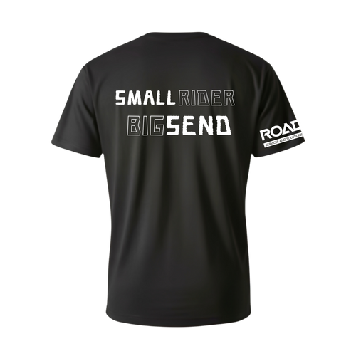 Kids Big Send, Small Rider - Moto Treads black t-shirt in Black 