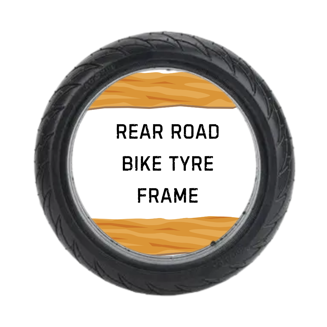 REAR Road Bike Recycled Tyre Print