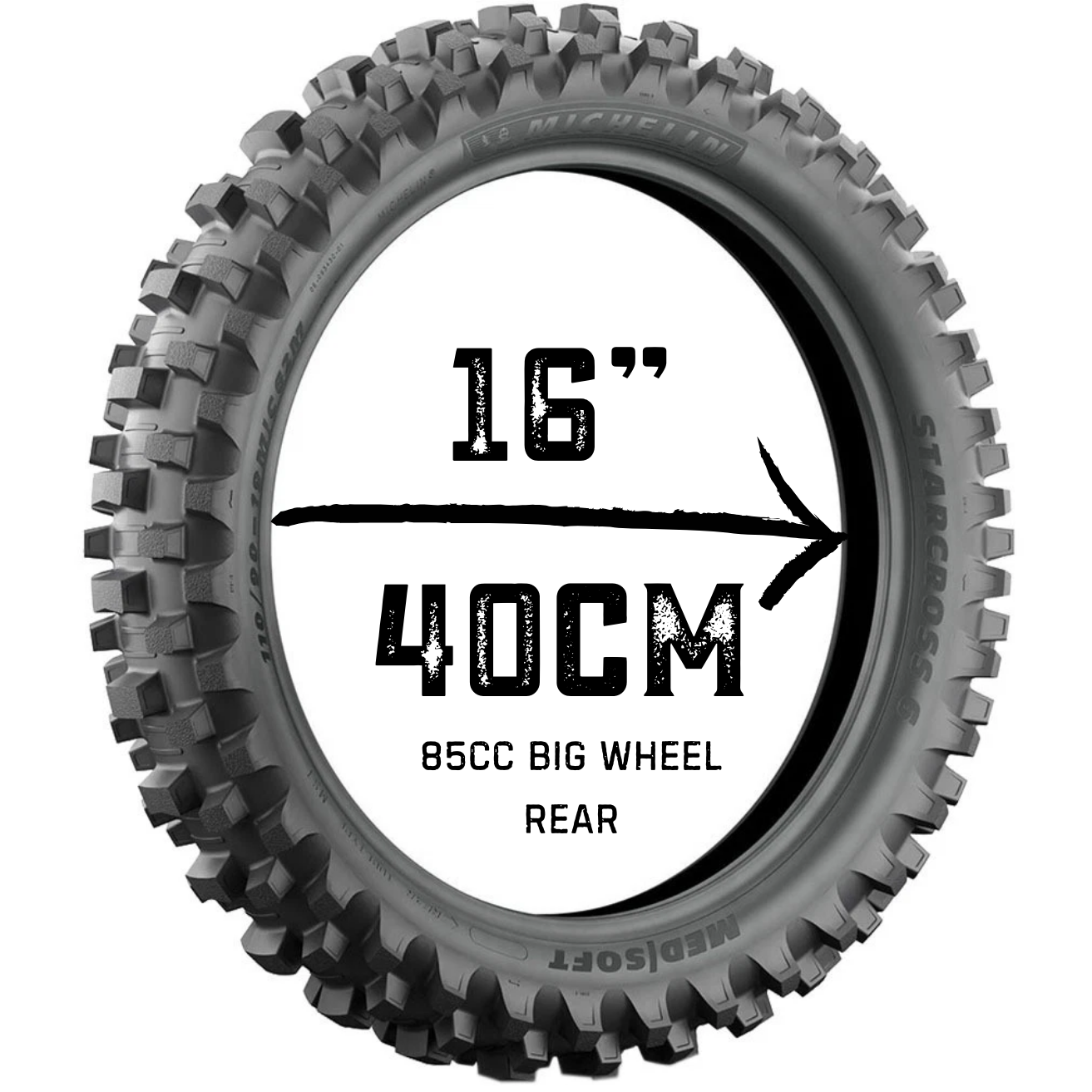 REAR MX Recycled Tyre Print – Power Track