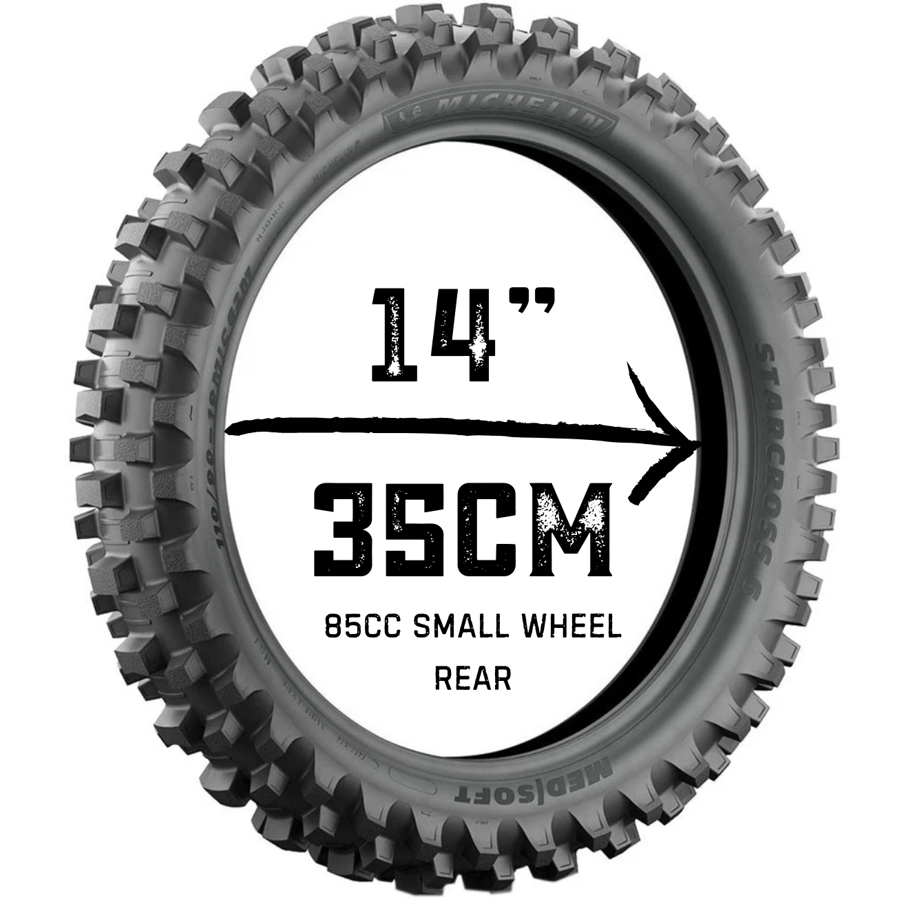 REAR MX Recycled Tyre Print – Power Track
